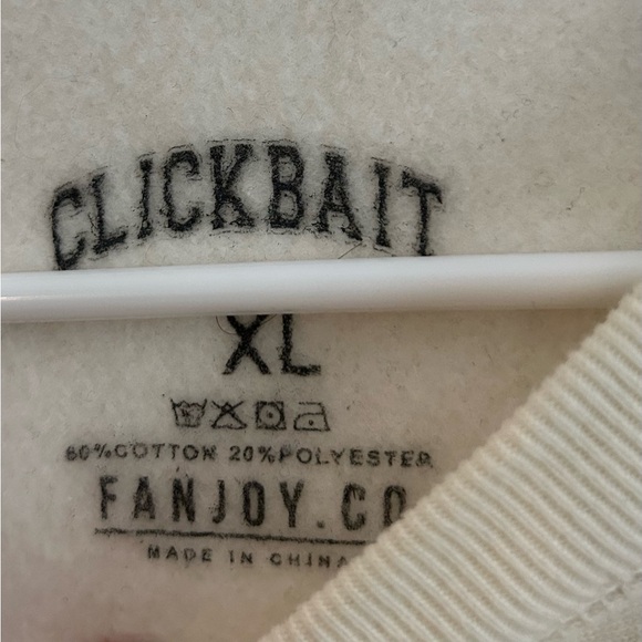 David Dobrik Fanjoy Official Clickbait Cream Crewneck Sweatshirt | Size XL - Picture 6 of 6